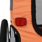 vidaXL Hunde-Fahrradanhänger Orange und Grau vidaXL Hunde-Fahrradanhänger Orange und Grau