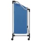 vidaXL Wäschesortierer mit 3 Taschen Blau Stahl vidaXL Wäschesortierer mit 3 Taschen Blau Stahl