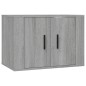 vidaXL 4-tlg. TV-Schrank-Set Grau Sonoma Holzwerkstoff vidaXL 4-tlg. TV-Schrank-Set Grau Sonoma Holzwerkstoff