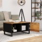 vidaXL Couchtisch 80x50x40 cm Massivholz Mango & Holzwerkstoff vidaXL Couchtisch 80x50x40 cm Massivholz Mango & Holzwerkstoff