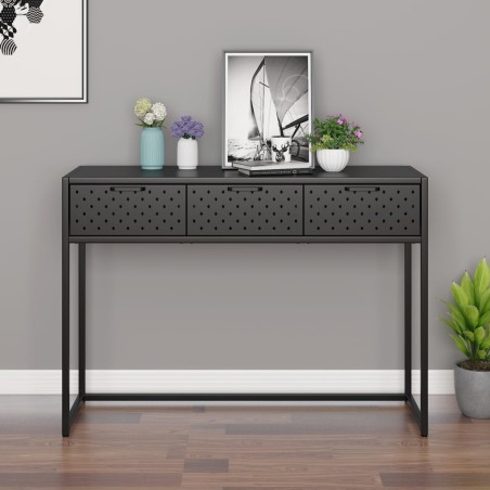 vidaXL Konsolentisch Anthrazit 106x35x75 cm Stahl