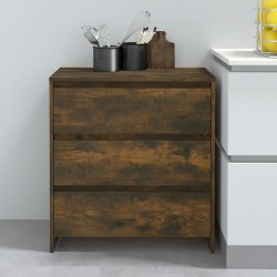 vidaXL Sideboard Räuchereiche 70x41x75 cm Holzwerkstoff