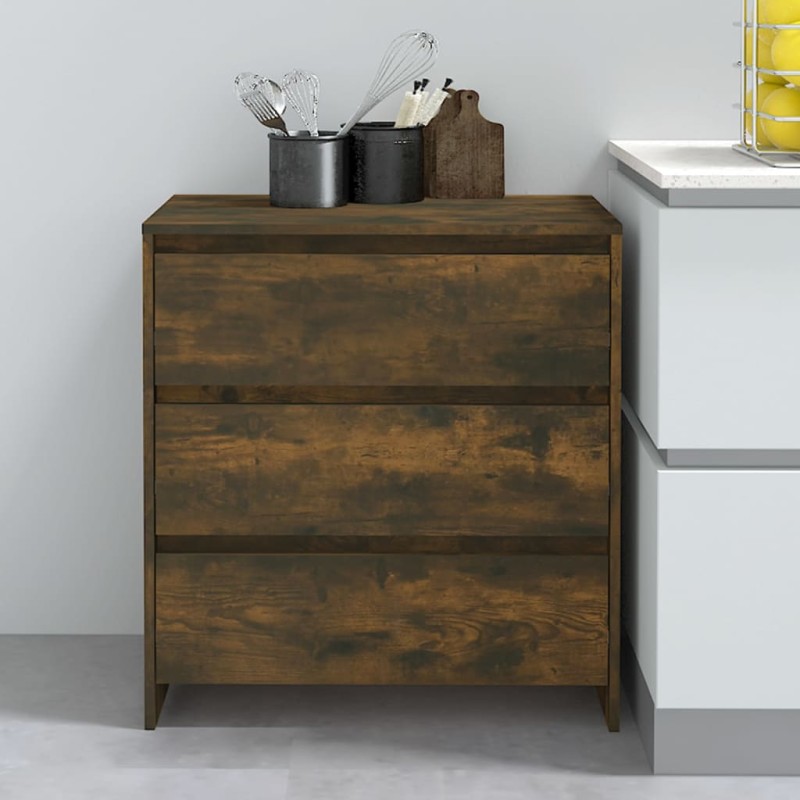 vidaXL Sideboard Räuchereiche 70x41x75 cm Holzwerkstoff vidaXL Sideboard Räuchereiche 70x41x75 cm Holzwerkstoff