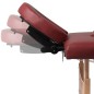 Massagetisch mit Holzrahmen, faltbar 4 Zonen Rot Massagetisch mit Holzrahmen, faltbar 4 Zonen Rot