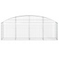 vidaXL Gabione mit Hochbogen 200x30x60/80 cm Verzinktes Eisen vidaXL Gabione mit Hochbogen 200x30x60/80 cm Verzinktes Eisen