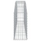 vidaXL Gabione mit Hochbogen 200x30x60/80 cm Verzinktes Eisen vidaXL Gabione mit Hochbogen 200x30x60/80 cm Verzinktes Eisen