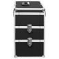 vidaXL Kosmetikkoffer 37x24x40 cm Schwarz Aluminium vidaXL Kosmetikkoffer 37x24x40 cm Schwarz Aluminium