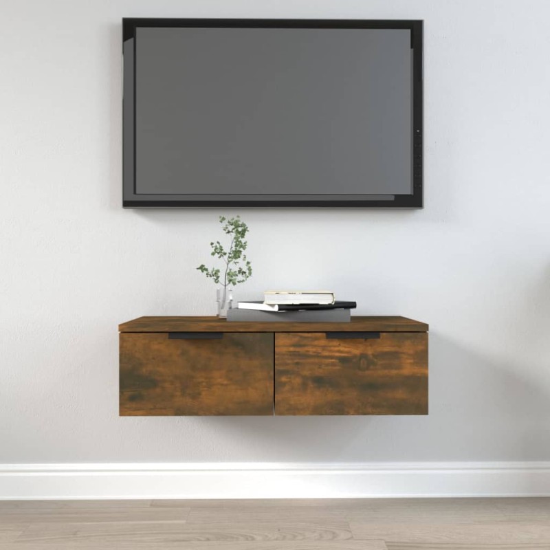vidaXL Wandschrank Räuchereiche 68x30x20 cm Holzwerkstoff vidaXL Wandschrank Räuchereiche 68x30x20 cm Holzwerkstoff