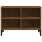 vidaXL TV-Schrank mit Metallbeinen Braun Eichen-Optik 69,5x30x50 cm vidaXL TV-Schrank mit Metallbeinen Braun Eichen-Optik 69,5x30x50 cm
