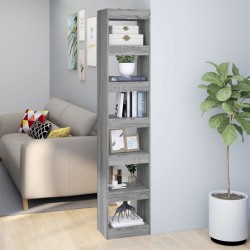 vidaXL Bücherregal/Raumteiler Grau Sonoma 40x30x198 cm