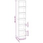 vidaXL Bücherregal/Raumteiler Grau Sonoma 40x30x198 cm vidaXL Bücherregal/Raumteiler Grau Sonoma 40x30x198 cm