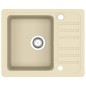 vidaXL Granitspüle Einzelbecken Beige vidaXL Granitspüle Einzelbecken Beige