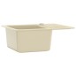 vidaXL Granitspüle Einzelbecken Beige vidaXL Granitspüle Einzelbecken Beige