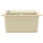 vidaXL Granitspüle Einzelbecken Beige vidaXL Granitspüle Einzelbecken Beige