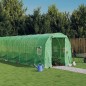 vidaXL Gewächshaus mit Stahlrahmen Grün 32 m² 16x2x2 m vidaXL Gewächshaus mit Stahlrahmen Grün 32 m² 16x2x2 m