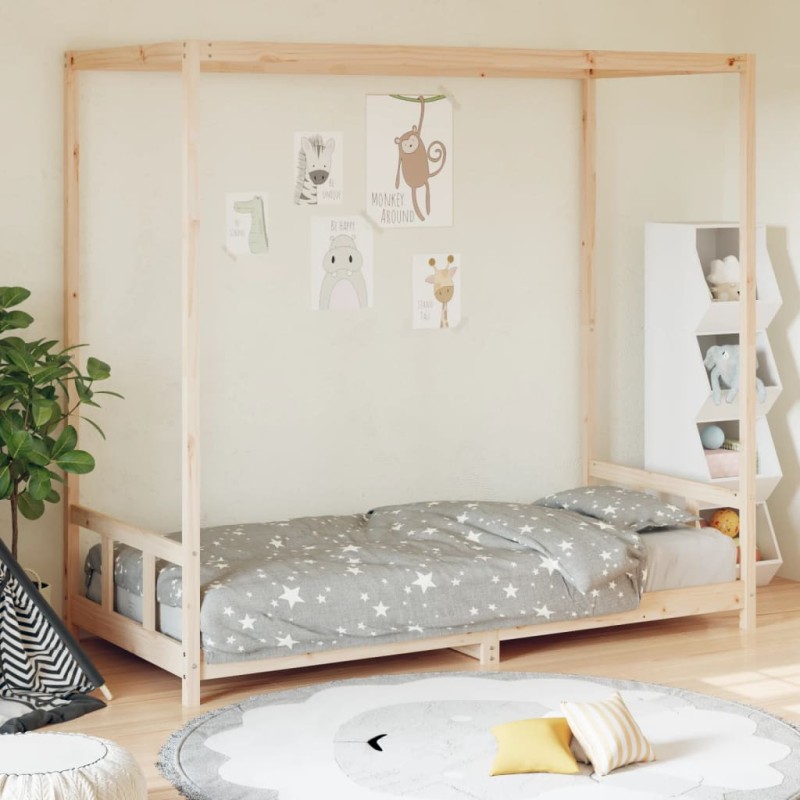 vidaXL Kinderbett 90x190 cm Massivholz Kiefer vidaXL Kinderbett 90x190 cm Massivholz Kiefer