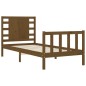 vidaXL Massivholzbett mit Kopfteil Honigbraun 100x200 cm vidaXL Massivholzbett mit Kopfteil Honigbraun 100x200 cm