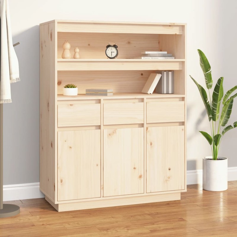 vidaXL Highboard 89x40x116,5 cm Massivholz Kiefer vidaXL Highboard 89x40x116,5 cm Massivholz Kiefer