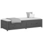 vidaXL Tagesbett Grau 90x190 cm Massivholz Kiefer vidaXL Tagesbett Grau 90x190 cm Massivholz Kiefer