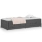 vidaXL Tagesbett Grau 90x190 cm Massivholz Kiefer vidaXL Tagesbett Grau 90x190 cm Massivholz Kiefer