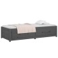 vidaXL Tagesbett Grau 90x190 cm Massivholz Kiefer vidaXL Tagesbett Grau 90x190 cm Massivholz Kiefer