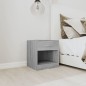 vidaXL Nachttische 2 Stk. mit Schublade Grau Sonoma vidaXL Nachttische 2 Stk. mit Schublade Grau Sonoma