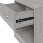 vidaXL Nachttische 2 Stk. mit Schublade Grau Sonoma vidaXL Nachttische 2 Stk. mit Schublade Grau Sonoma