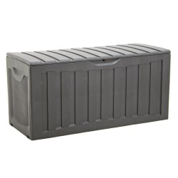 vidaXL Truhe Schwarz 118x53x57 cm Polypropylen