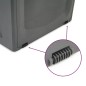 vidaXL Truhe Schwarz 118x53x57 cm Polypropylen vidaXL Truhe Schwarz 118x53x57 cm Polypropylen