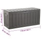 vidaXL Truhe Schwarz 118x53x57 cm Polypropylen vidaXL Truhe Schwarz 118x53x57 cm Polypropylen