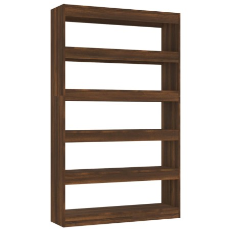 vidaXL Bücherregal/Raumteiler Braun Eichen-Optik 100x30x166 cm