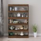 vidaXL Bücherregal/Raumteiler Braun Eichen-Optik 100x30x166 cm vidaXL Bücherregal/Raumteiler Braun Eichen-Optik 100x30x166 cm