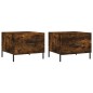 vidaXL Couchtische 2 Stk. Räuchereiche 50x50x40 cm Holzwerkstoff vidaXL Couchtische 2 Stk. Räuchereiche 50x50x40 cm Holzwerkstoff