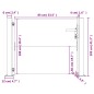 vidaXL Gartentor 105x105 cm Cortenstahl vidaXL Gartentor 105x105 cm Cortenstahl