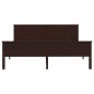 vidaXL Massivholzbett Dunkelbraun Kiefer 200x200 cm vidaXL Massivholzbett Dunkelbraun Kiefer 200x200 cm