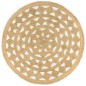 vidaXL Teppich Handgefertigt Geflochten Jute 180 cm vidaXL Teppich Handgefertigt Geflochten Jute 180 cm