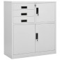 vidaXL Büroschrank Hellgrau 90x40x102 cm Stahl vidaXL Büroschrank Hellgrau 90x40x102 cm Stahl