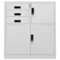 vidaXL Büroschrank Hellgrau 90x40x102 cm Stahl vidaXL Büroschrank Hellgrau 90x40x102 cm Stahl