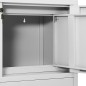 vidaXL Büroschrank Hellgrau 90x40x102 cm Stahl vidaXL Büroschrank Hellgrau 90x40x102 cm Stahl