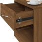 vidaXL Nachttische 2 Stk. mit Schublade Braun Eichen-Optik vidaXL Nachttische 2 Stk. mit Schublade Braun Eichen-Optik