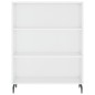 Highboard Hochglanz-Weiß 69,5x34x180 cm Holzwerkstoff Highboard Hochglanz-Weiß 69,5x34x180 cm Holzwerkstoff