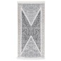 vidaXL Teppich Schwarz und Grau 80x150 cm Baumwolle vidaXL Teppich Schwarz und Grau 80x150 cm Baumwolle