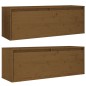 vidaXL Wandschränke 2 Stk. Honigbraun 100x30x35 cm Massivholz Kiefer vidaXL Wandschränke 2 Stk. Honigbraun 100x30x35 cm Massivholz Kiefer