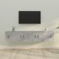 vidaXL 4-tlg. TV-Schrank-Set Betongrau Holzwerkstoff vidaXL 4-tlg. TV-Schrank-Set Betongrau Holzwerkstoff