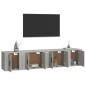 vidaXL 4-tlg. TV-Schrank-Set Betongrau Holzwerkstoff vidaXL 4-tlg. TV-Schrank-Set Betongrau Holzwerkstoff