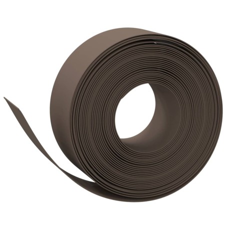 vidaXL Rasenkante Braun 10 m 20 cm Polyethylen