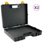 vidaXL Universal-Werkzeugkoffer mit Schaumgummi 2 Stk. Polypropylen vidaXL Universal-Werkzeugkoffer mit Schaumgummi 2 Stk. Polypropylen