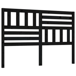 vidaXL Kopfteil Schwarz 141x4x100 cm Massivholz Kiefer