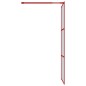vidaXL Duschwand für Begehbare Dusche mit ESG Klarglas Rot 90x195 cm vidaXL Duschwand für Begehbare Dusche mit ESG Klarglas Rot 90x195 cm