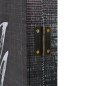vidaXL Raumteiler klappbar 228 x 170 cm Federn Schwarz-Weiß vidaXL Raumteiler klappbar 228 x 170 cm Federn Schwarz-Weiß